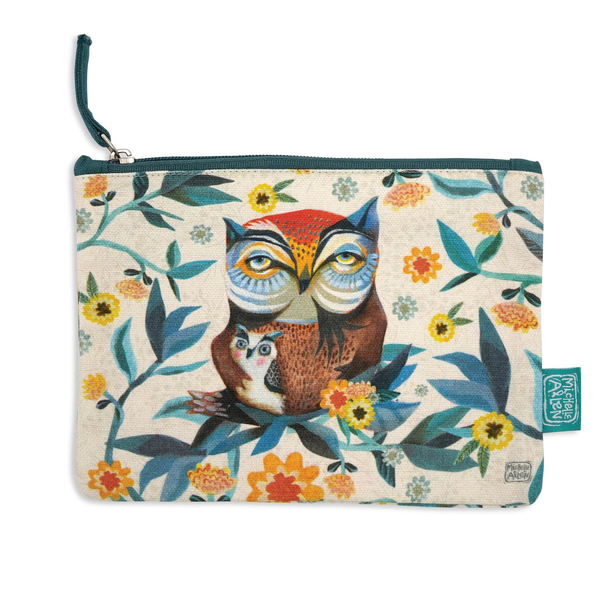 Owl Owlet Zip Pouch Med Allen Designs Studio