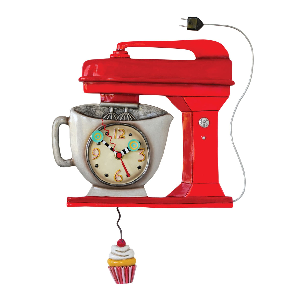 Vintage Red Mixer Clock – Allen Designs Studio