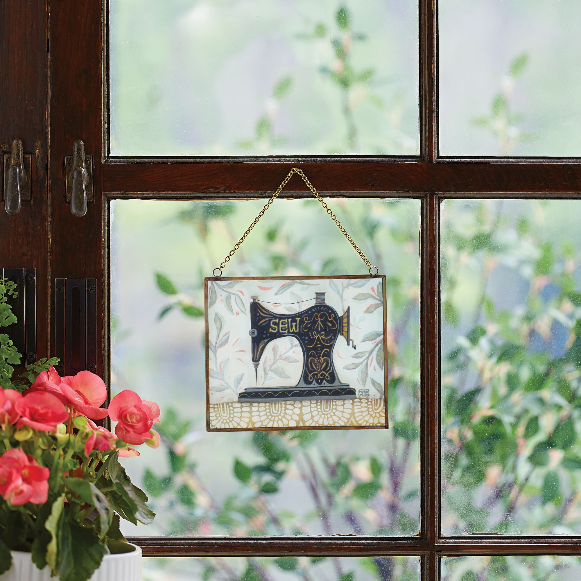 Vintage Stitch Suncatcher