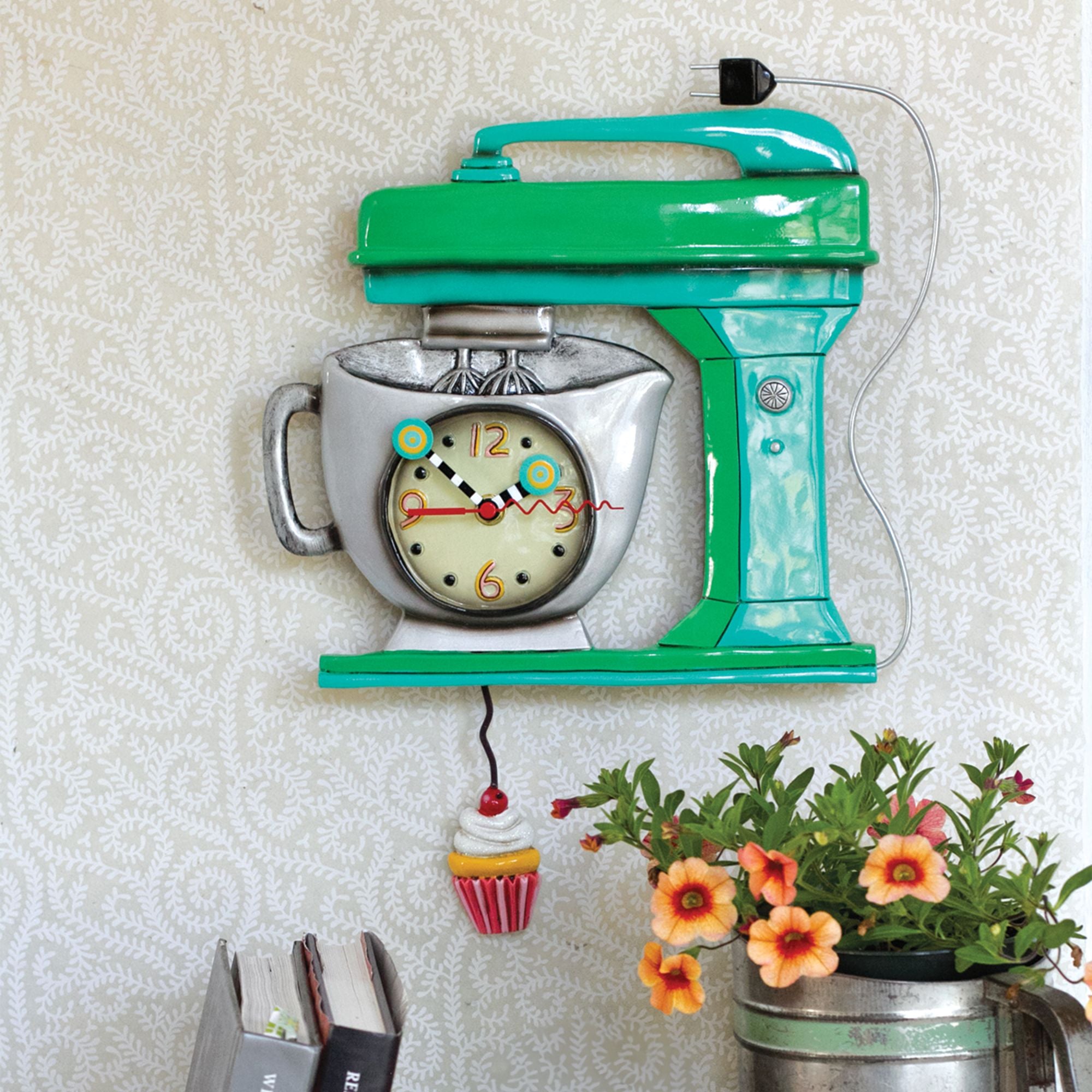 Vintage Green Mixer Clock